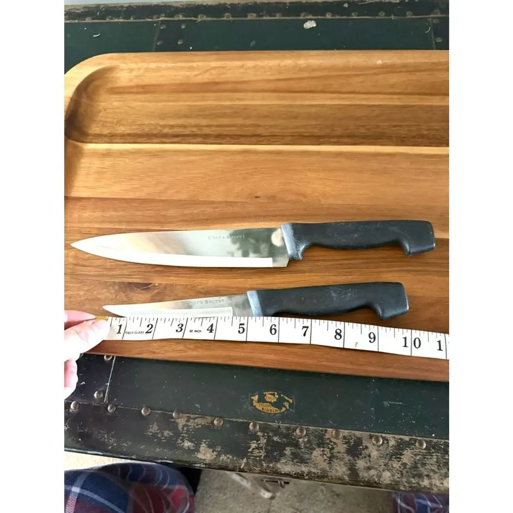 Chef's Secret Kitchen and Carving Knife in Good Condition 2 Knives